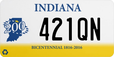 IN license plate 421QN