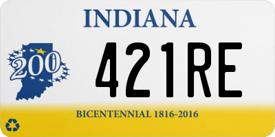 IN license plate 421RE