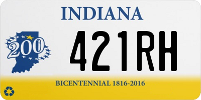 IN license plate 421RH