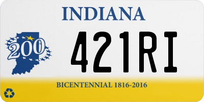 IN license plate 421RI