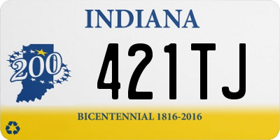 IN license plate 421TJ