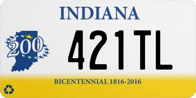 IN license plate 421TL