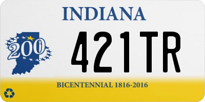 IN license plate 421TR