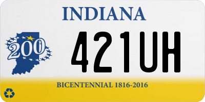 IN license plate 421UH