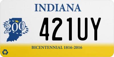 IN license plate 421UY