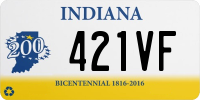 IN license plate 421VF