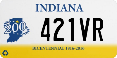 IN license plate 421VR