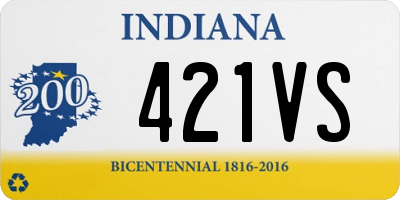 IN license plate 421VS