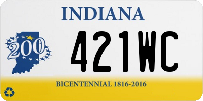 IN license plate 421WC