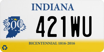 IN license plate 421WU