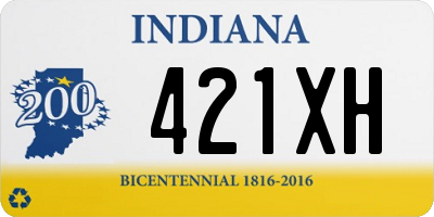 IN license plate 421XH