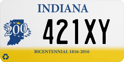 IN license plate 421XY