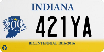IN license plate 421YA