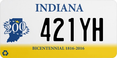 IN license plate 421YH