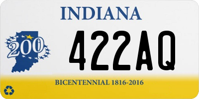 IN license plate 422AQ