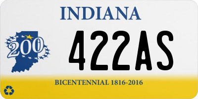 IN license plate 422AS