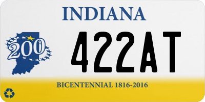 IN license plate 422AT