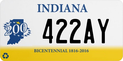IN license plate 422AY