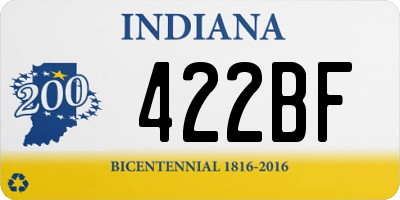 IN license plate 422BF