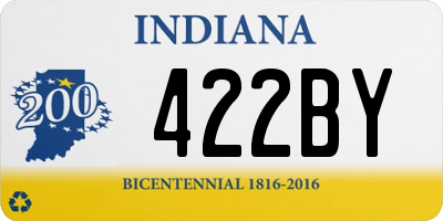IN license plate 422BY