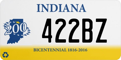 IN license plate 422BZ