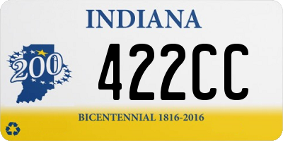 IN license plate 422CC