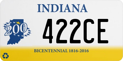 IN license plate 422CE