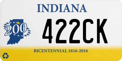 IN license plate 422CK