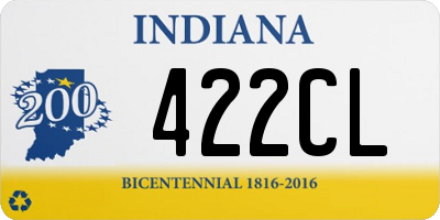 IN license plate 422CL