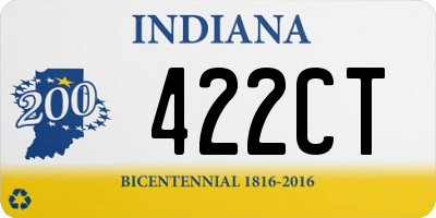 IN license plate 422CT