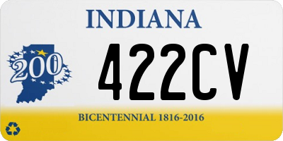 IN license plate 422CV