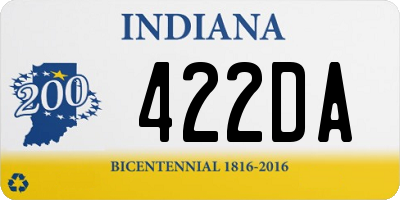 IN license plate 422DA