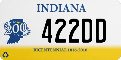 IN license plate 422DD