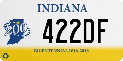 IN license plate 422DF