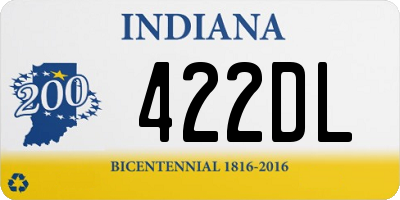 IN license plate 422DL