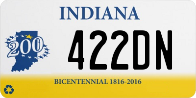 IN license plate 422DN