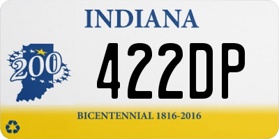 IN license plate 422DP