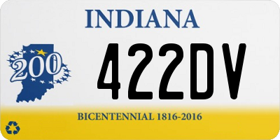 IN license plate 422DV