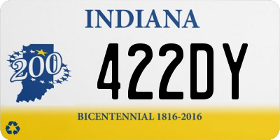 IN license plate 422DY