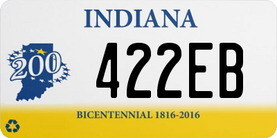 IN license plate 422EB