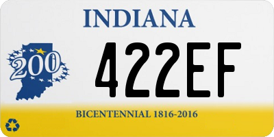 IN license plate 422EF