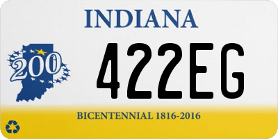 IN license plate 422EG