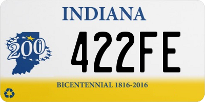 IN license plate 422FE