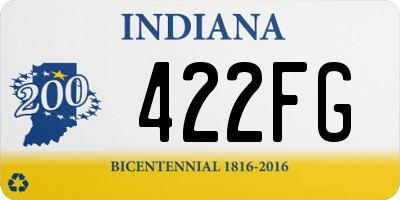 IN license plate 422FG