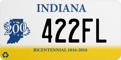 IN license plate 422FL