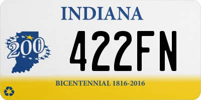 IN license plate 422FN