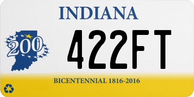 IN license plate 422FT