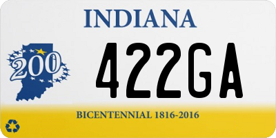 IN license plate 422GA