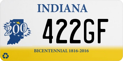 IN license plate 422GF