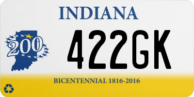 IN license plate 422GK